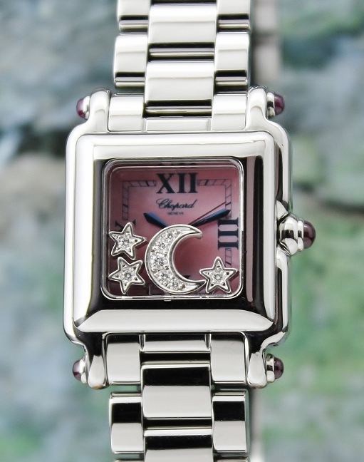 A Chopard Happy Sport Lady Size Diamond Watch / 8892 / MOP